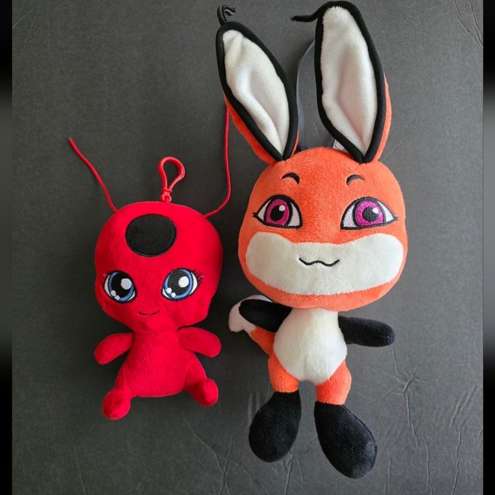 Miraculous LadyBug Plush Tikki and Trixx bundle
